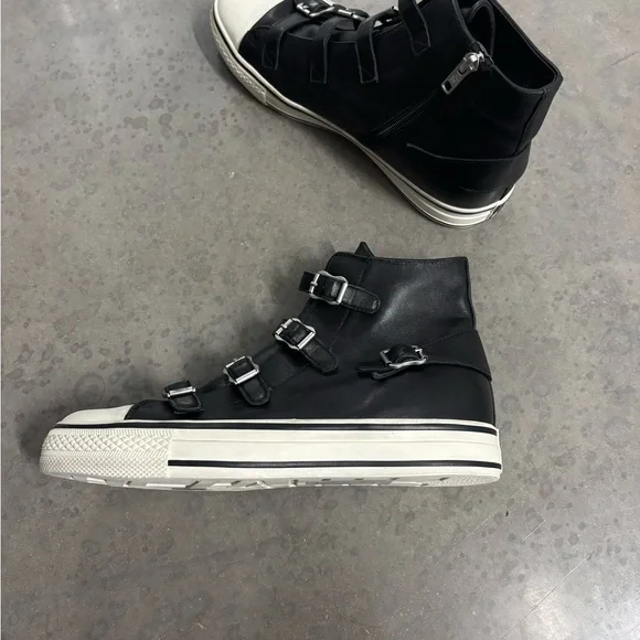 Ash Black and White High-Top Sneakers - Picture 2 of 5